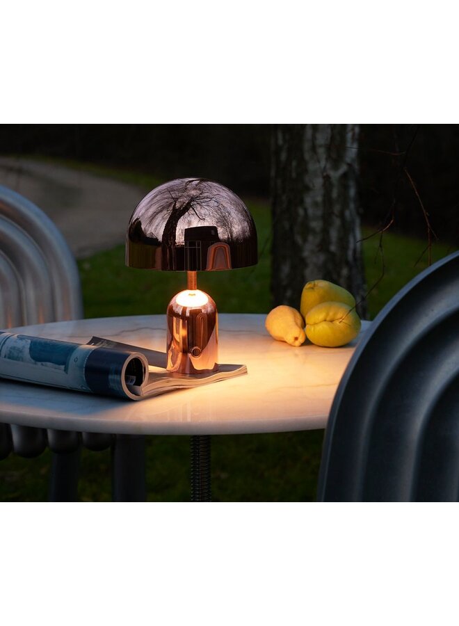 TOM DIXON BELL SMALL PORTABLE TABLE LAMP – COPPER