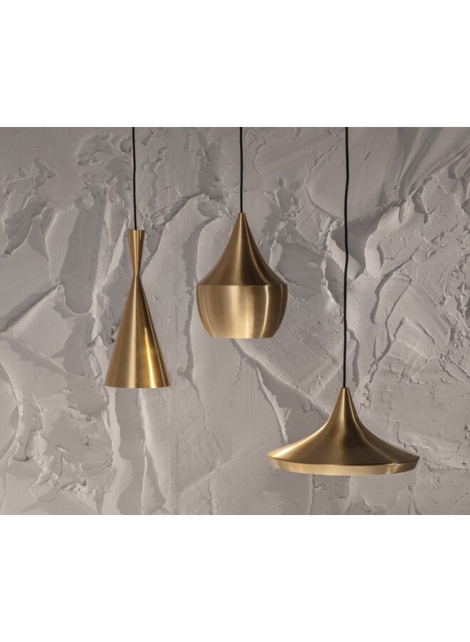 BEAT PENDANT FAT BRASS