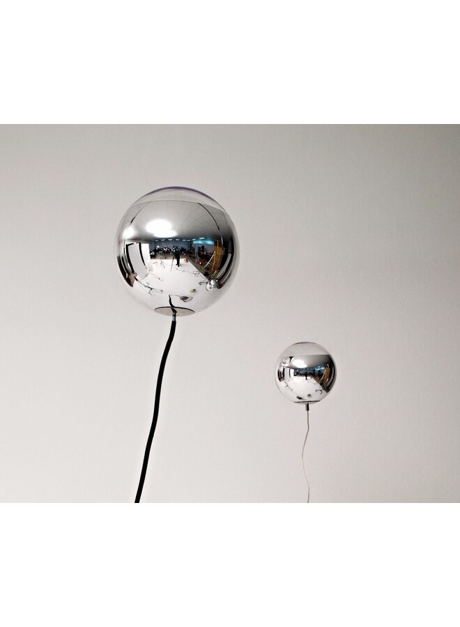 MIRROR BALL PENDANT SILVER 40CM