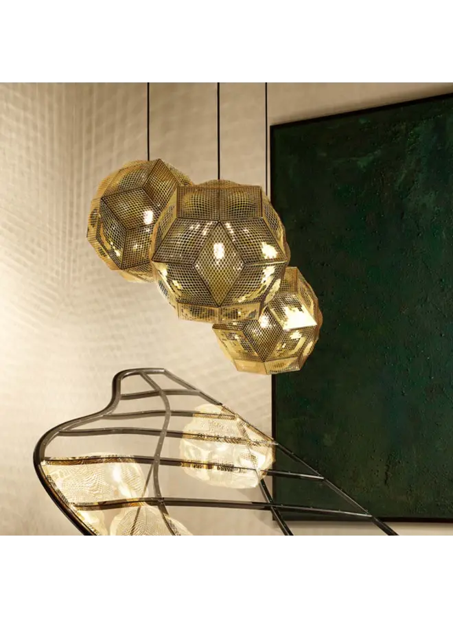 TOM DIXON PUFF PENDANT TRIO ROUND – STAINLESS STEEL