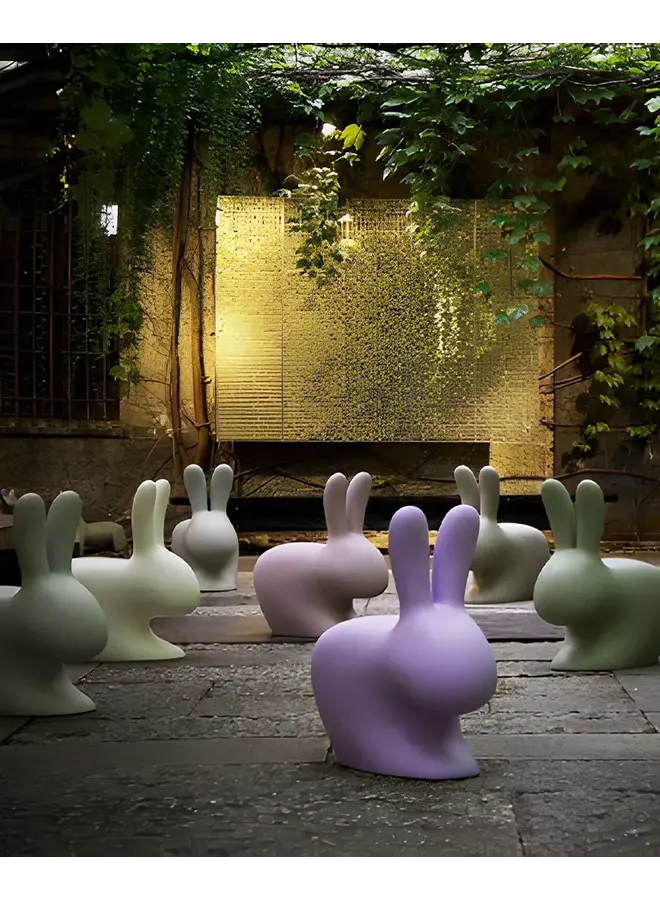 QEEBOO RABBIT CHAIR – LIGHT BLUE