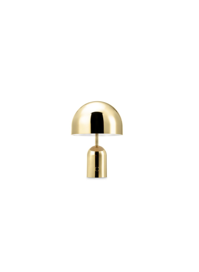 TOM DIXON BELL SMALL PORTABLE TABLE LAMP – GOLD