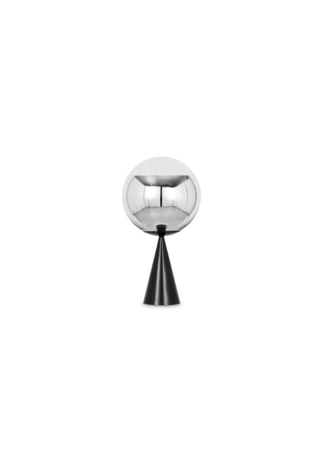 MIRROR BALL CONE FAT TABLE LIGHT SILVER