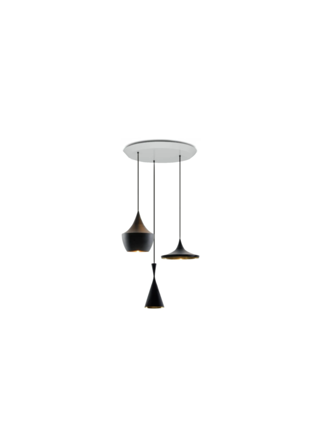 BEAT PENDANT TRIO ROUND BRASS