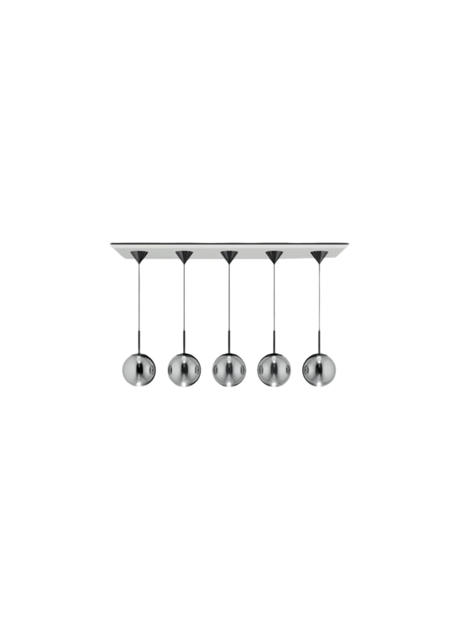 GLOBE PENDANT LINEAR SILVER MINI