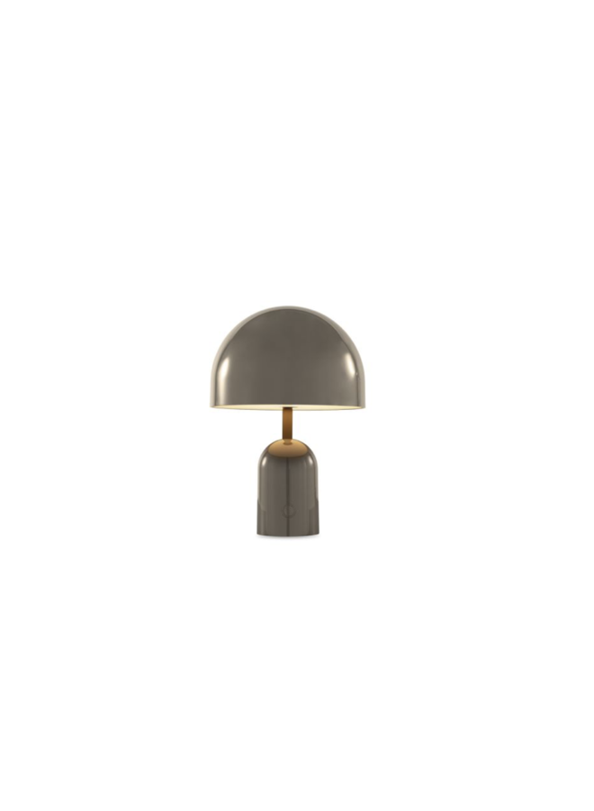 TOM DIXON BELL SMALL PORTABLE TABLE LAMP – TAUPE