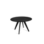 SLAB ROUND TABLE 120 BLACK