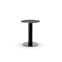 TUBE DINING TABLE BLACK BASE PEBBLE MARBLE