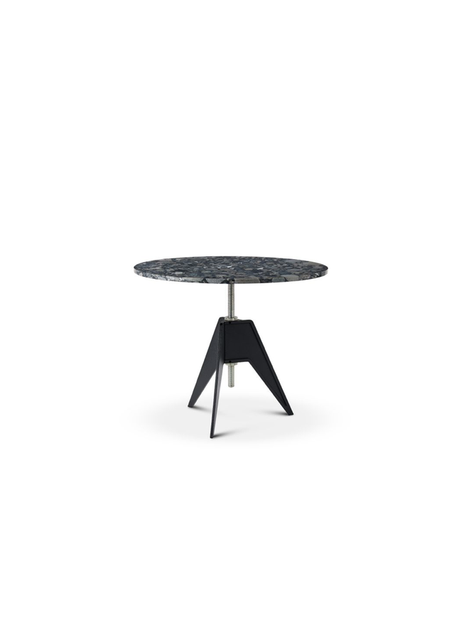 SCREW CAFÉ TABLE 90 CM – PEBBLE MARBLE