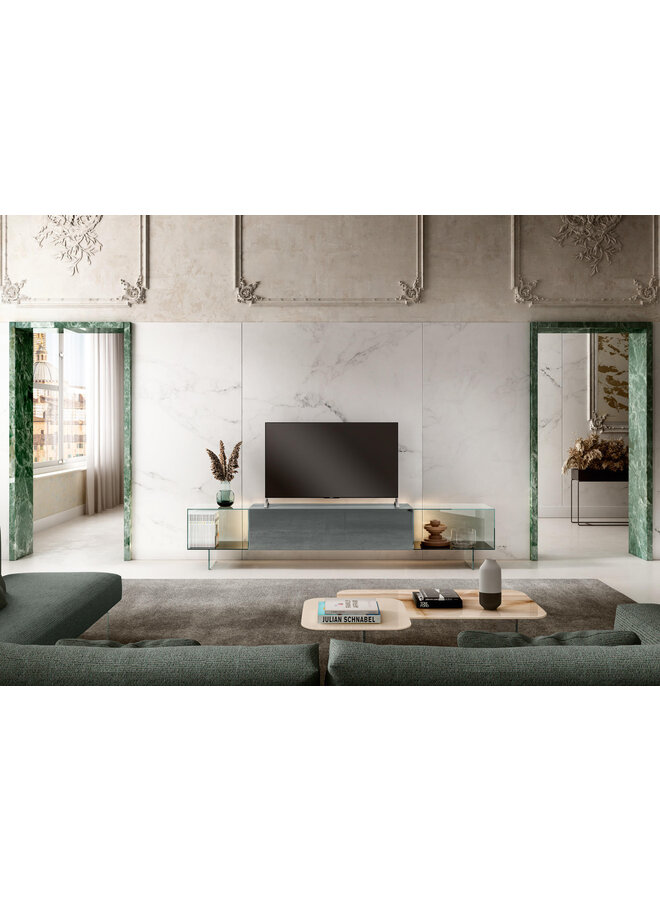 LAGO 36E8 GLASS TV UNIT