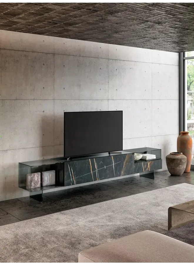 LAGO 36E8 GLASS TV UNIT