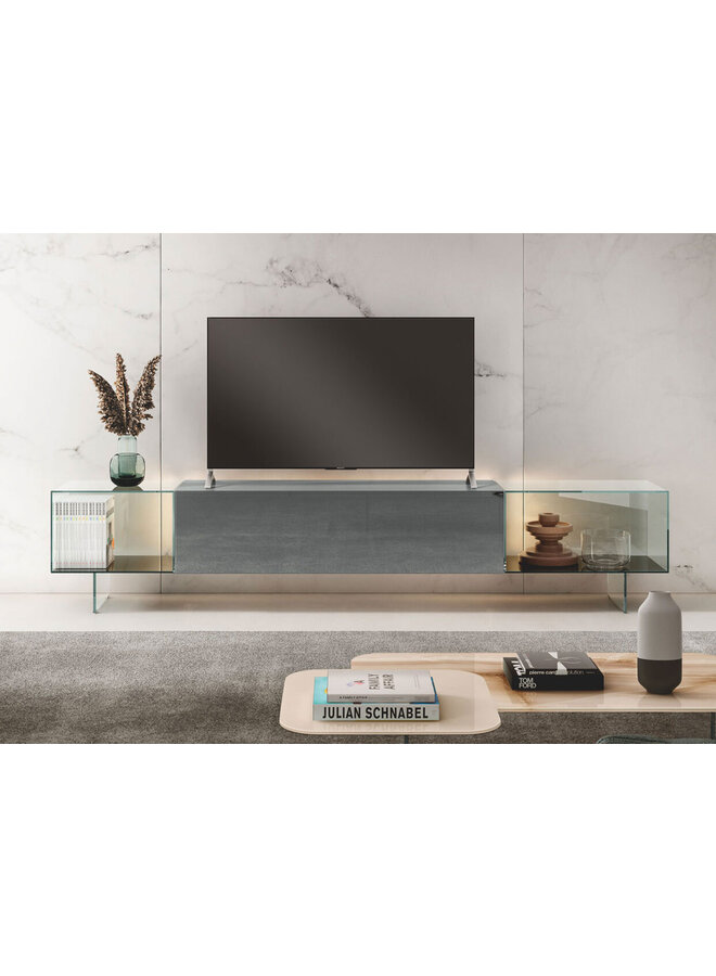 LAGO 36E8 GLASS TV UNIT