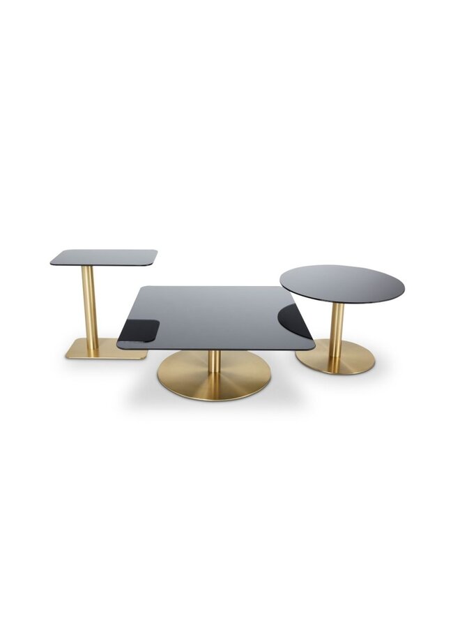 TOM DIXON FLASH CIRCLE SIDE TABLE – BRASS