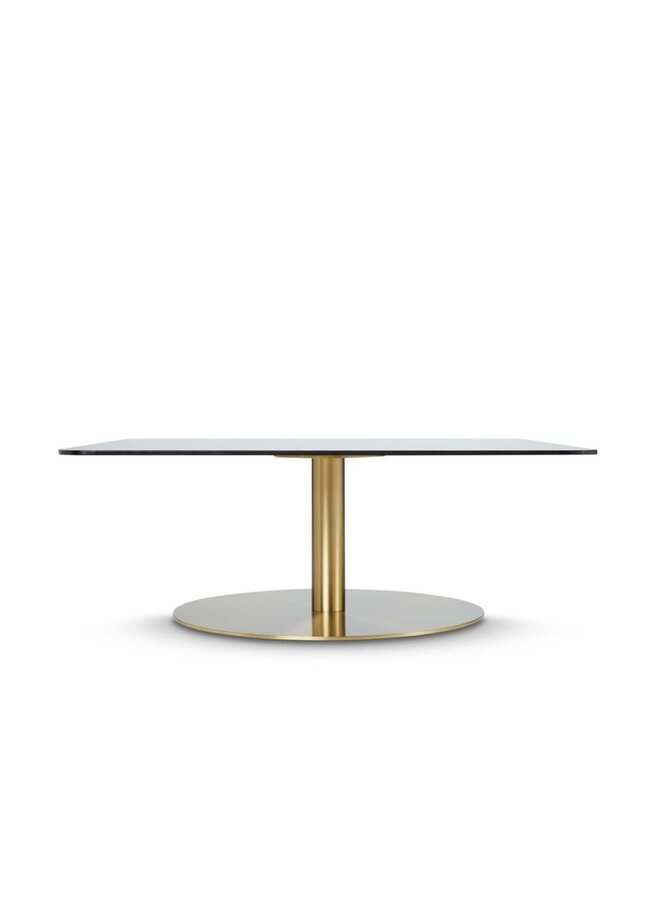 TOM DIXON FLASH SQUARE SIDE TABLE – BRASS