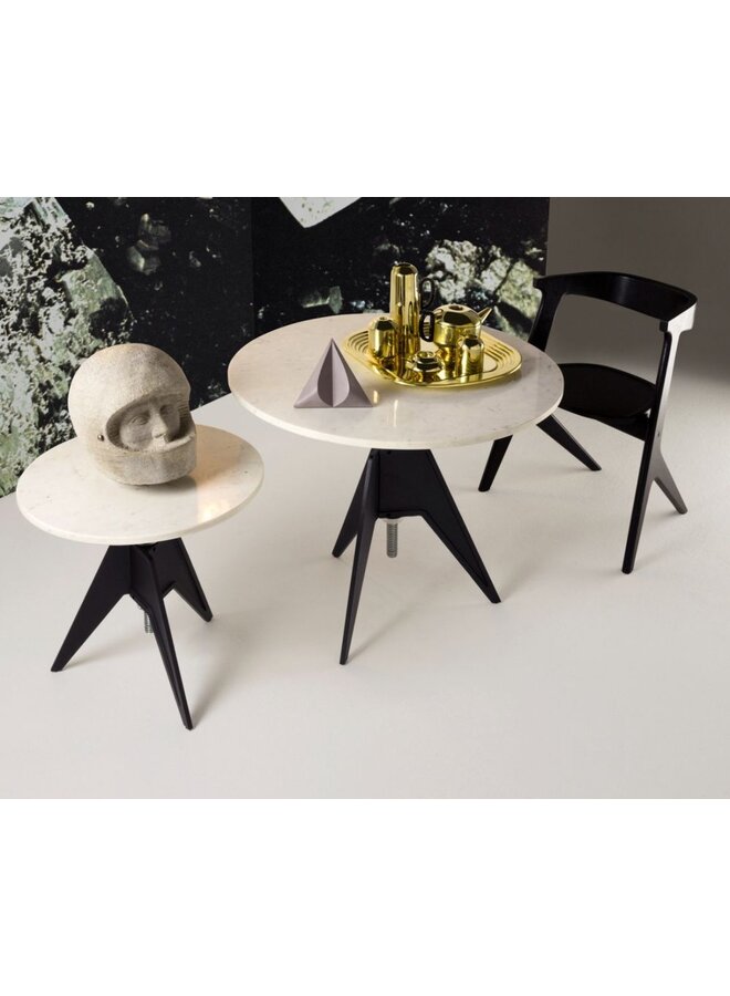 SCREW CAF_ TABLE PEBBLE MARBLE 90