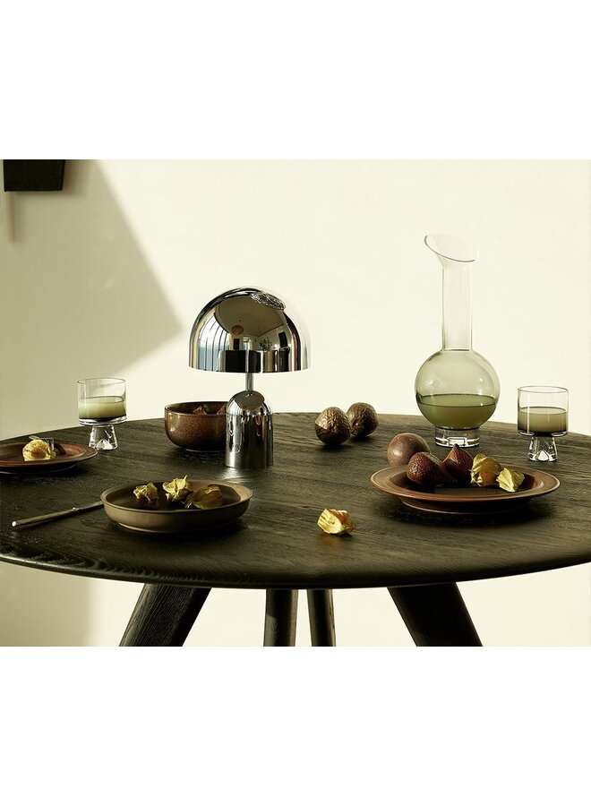 SLAB ROUND TABLE 120 BLACK