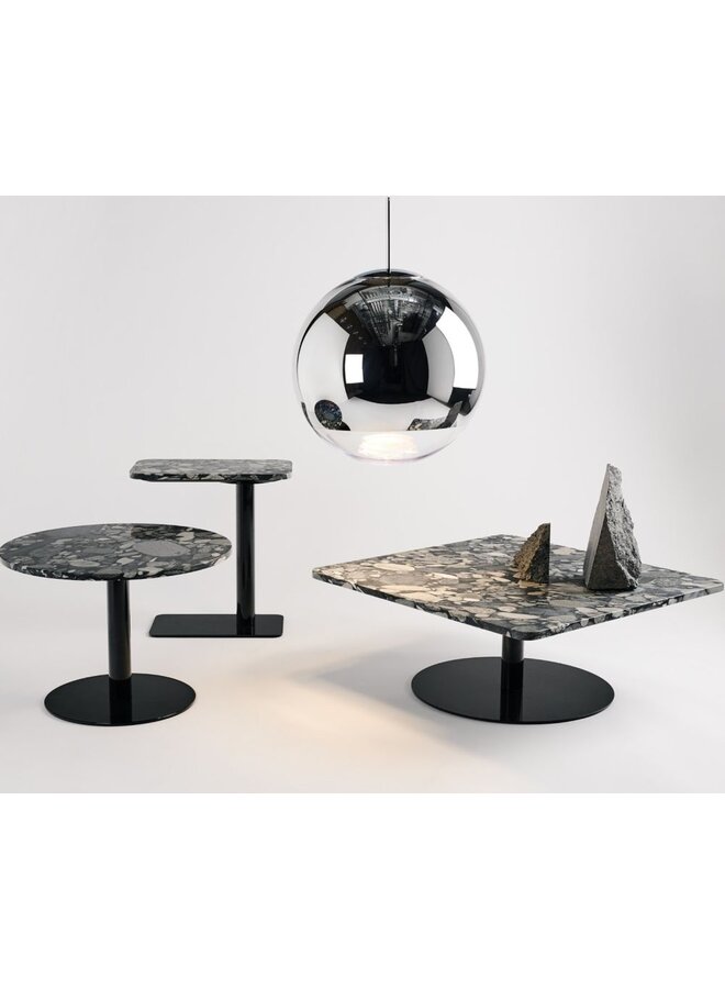 TOM DIXON STONE SQUARE SIDE TABLE