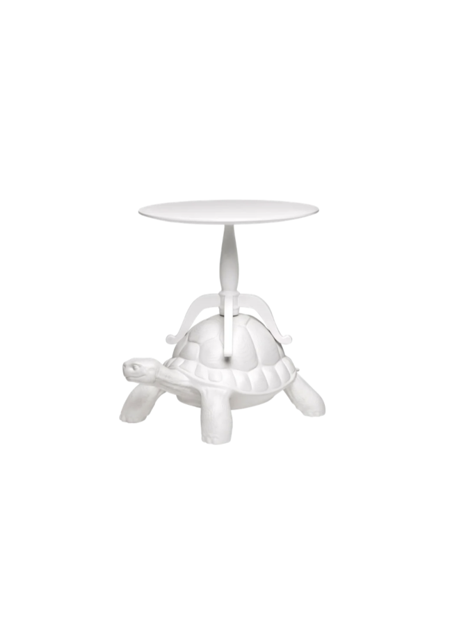 TURTLE CARRY SIDE TABLE – WHITE