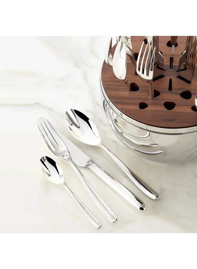 CHRISTOFLE MOOD ASIA SILVER-PLATED CUTLERY SET FOR 6 (24 PIECES)