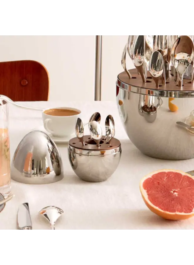 CHRISTOFLE MOOD COFFEE SILVER-PLATED ESPRESSO SPOONS SET OF 6