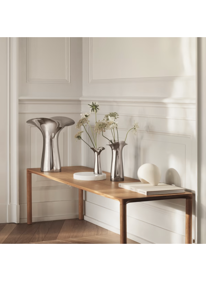 GEORG JENSEN BLOOM BOTANICA VASE – MEDIUM STAINLESS STEEL VASE