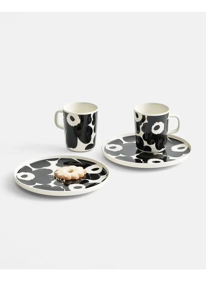 PLATE 20CM - CONT BLACK - OIVA/UNIKKO PLATE 070763-190