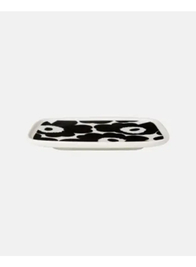 MARIMEKKO UNIKKO PLATE 12X15CM – BLACK