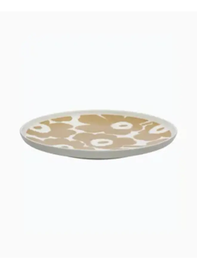 MARIMEKKO UNIKKO PLATE 25CM – BEIGE