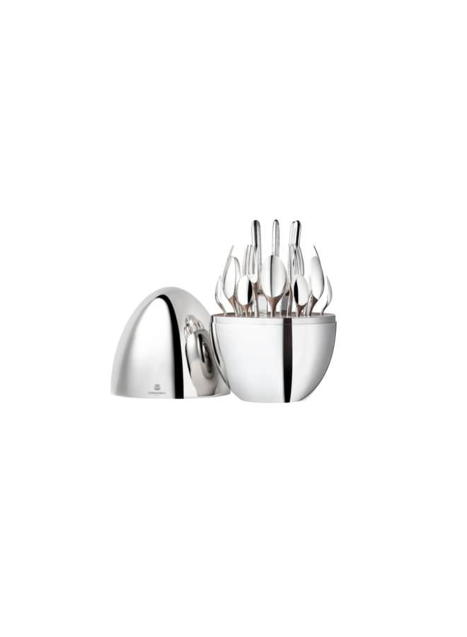CHRISTOFLE MOOD PARTY SILVER-PLATED APERITIF FLATWARE SET