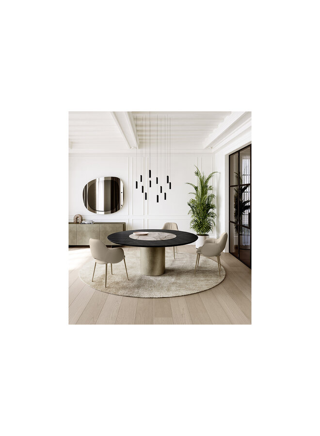 CILINDRO TOP LEGNO DINING TABLE