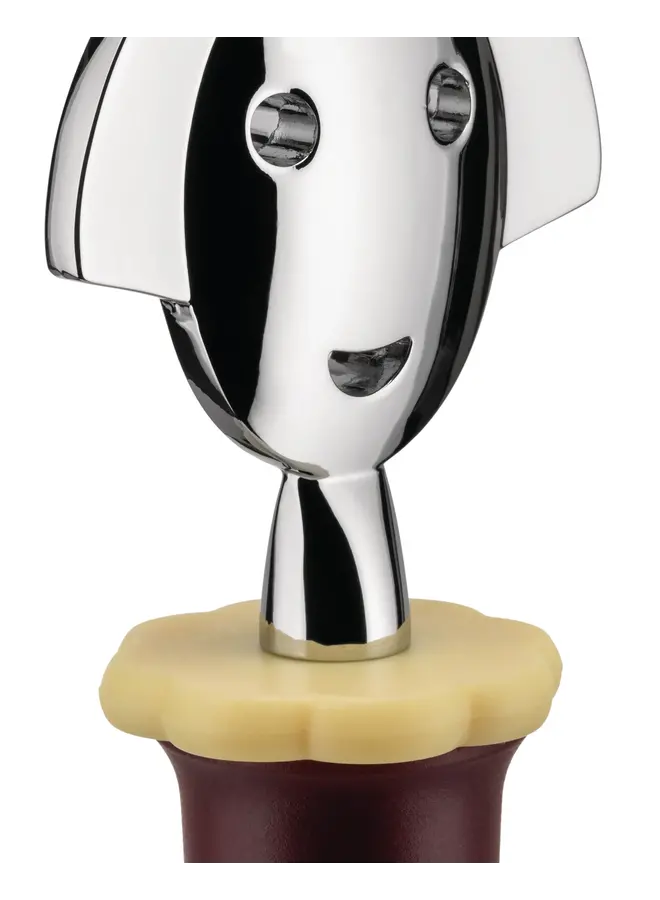 ALESSI ANNA STOP 2 BOTTLE STOPPER – BLACK
