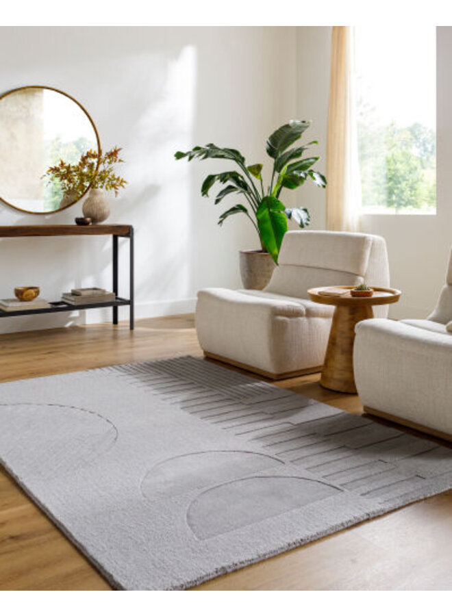 MYSTIQUE GREY HANDMADE RUG