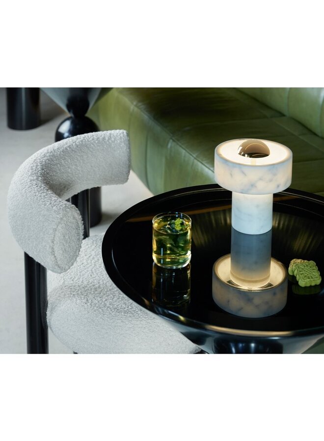 STONE PORTABLE LIGHT GOLD SMALL