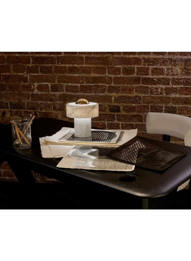 STONE PORTABLE LIGHT GOLD SMALL