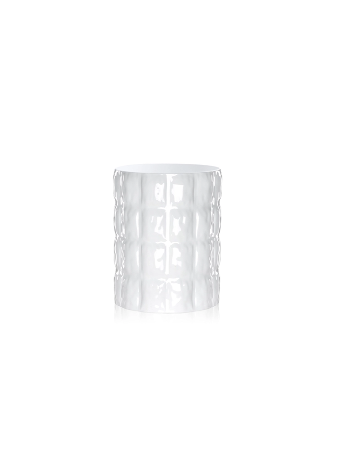 MATELASSÉ VASE – WHITE