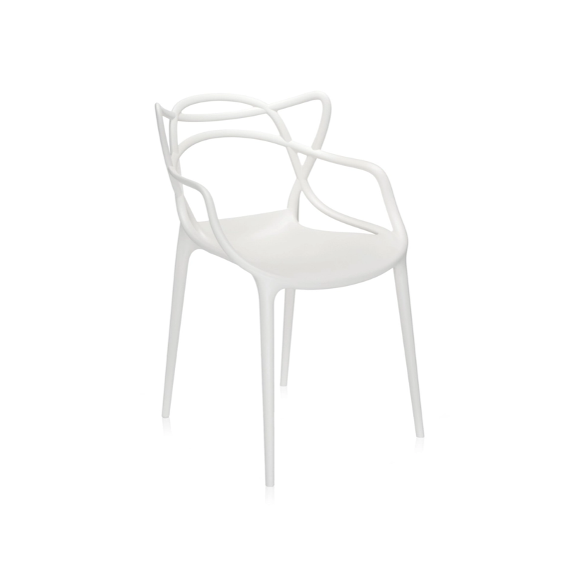 MASTERS (2 CHAIRS) WHITE CHAIR - Homey Home
