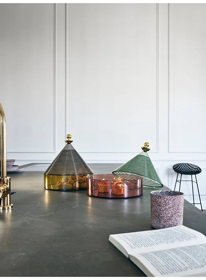 TRULLO CRYSTAL/FUME COOKIE JAR