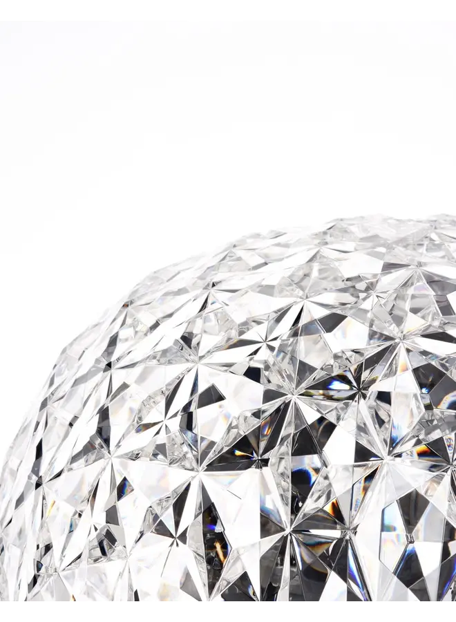 PLANET CRYSTAL/CHROME TABLE LAMP