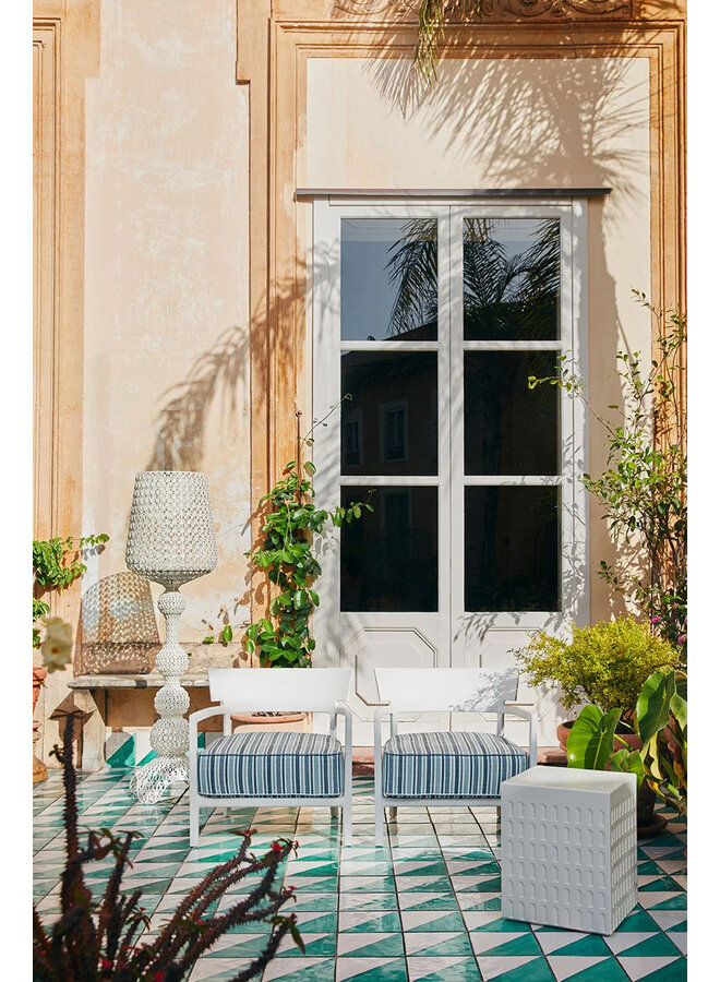 EUR WHITE SIDE TABLE