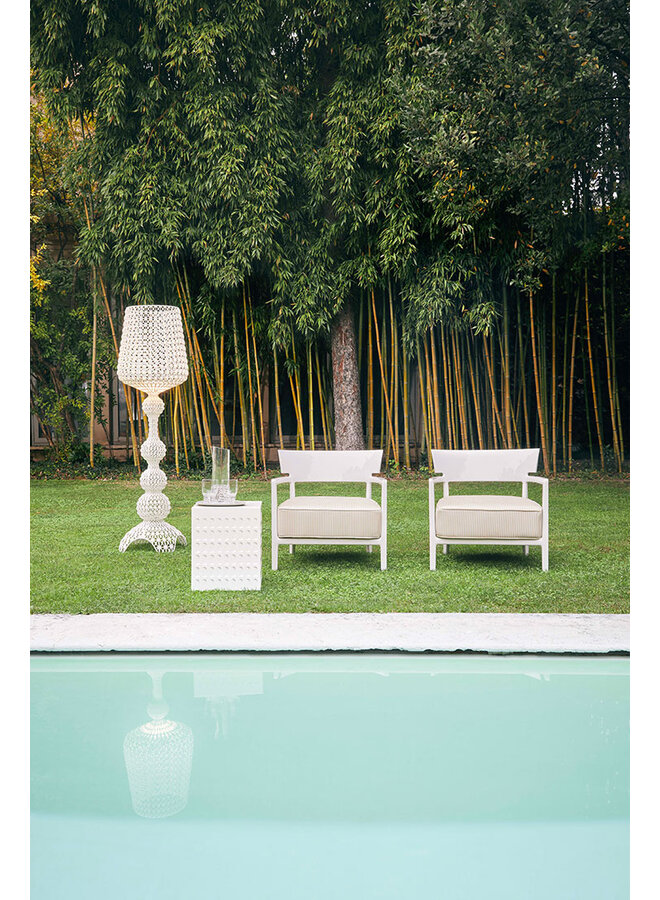 EUR WHITE SIDE TABLE