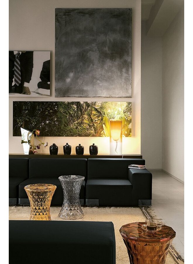 STONE AMBER SIDE TABLE