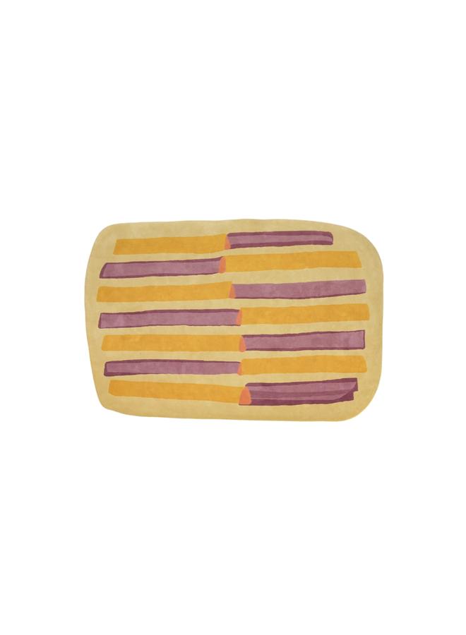 AREA RUG - PARAYS 7'X 10' YELLOW/PURPLE