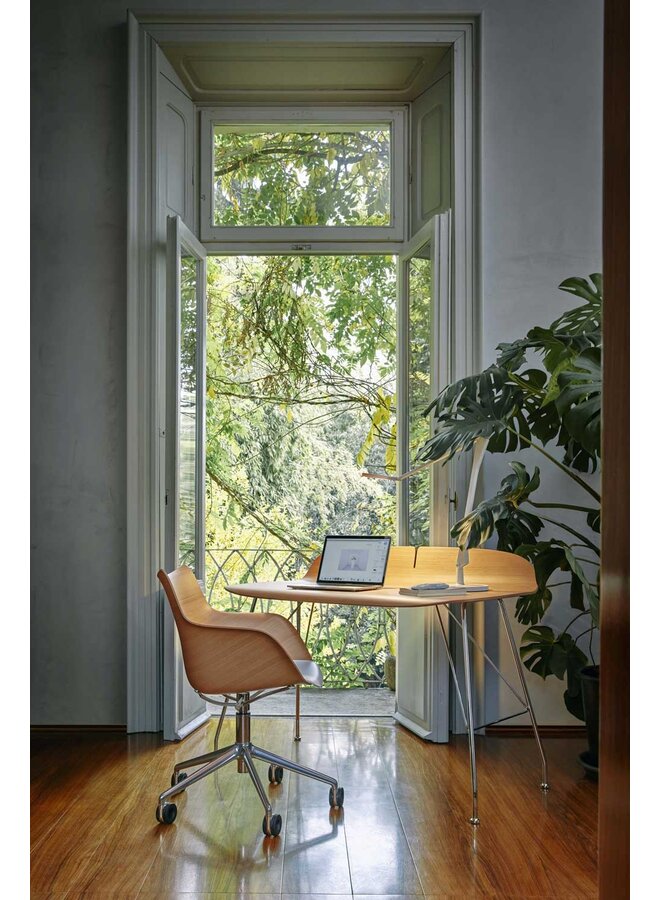 OFFICE DESK - EARL OF WOOD WORKING DESK DARK WOOD