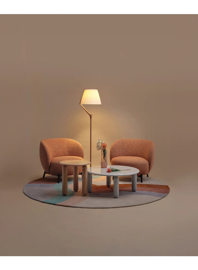 ANGELO STONE FLOOR LAMP CHAMPAGNE