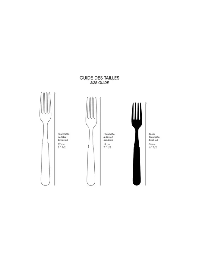 SMALL  FORK -BISTROT SOLID CHOCOLATE  (CC)