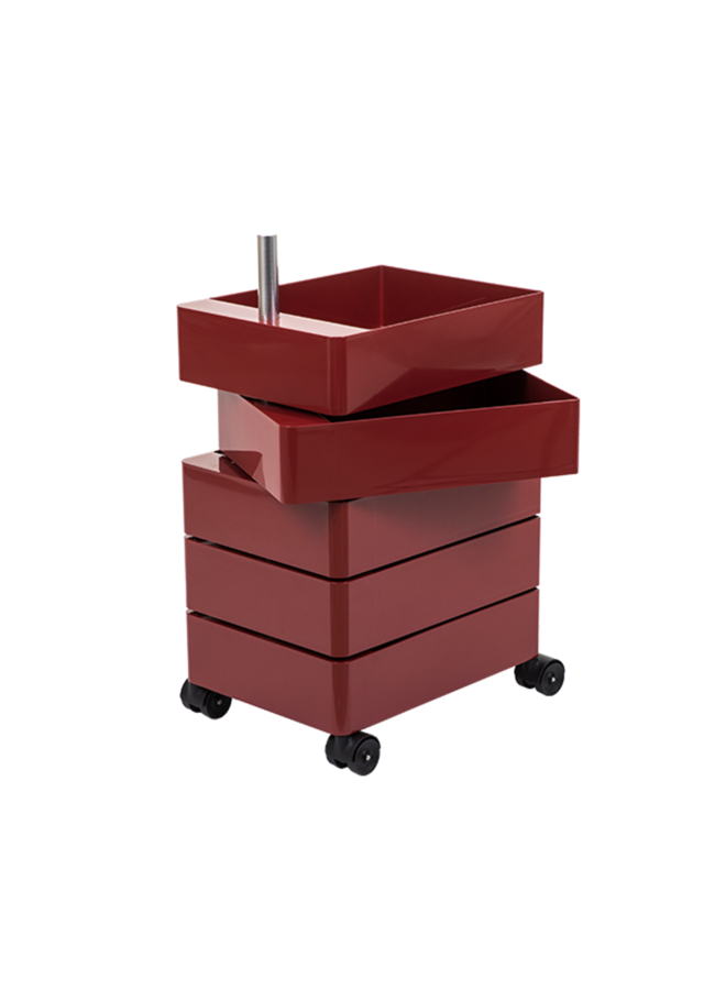360° CONTAINER 5 DRAWERS BORDEAUX