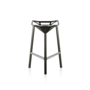 STOOL_ONE MEDIUM H.67 BLACK 5130 (PRICED EACH, SOLD IN SETS OF 2)