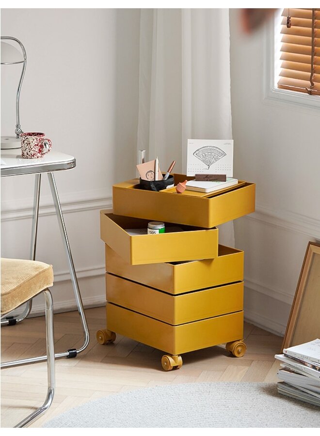 360° CONTAINER 5 DRAWERS YELLOW