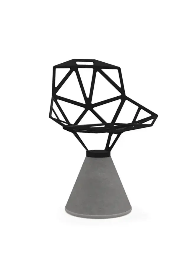 CHAIR_ONE CONCRETE NATURAL/BLACK 5130 PRICED EACH, SOLD IN SETS OF 2)