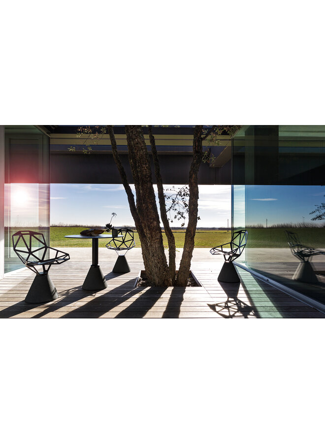 CHAIR_ONE CONCRETE NATURAL/BLACK 5130 PRICED EACH, SOLD IN SETS OF 2)